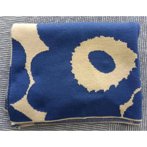 Mainit na Pagbebenta ng Bulaklak Acrylic Winter Knit Throw Blanket